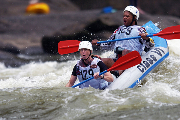 rafting in australien wasserfall